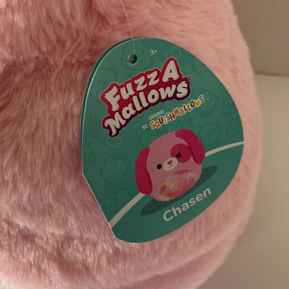 NWT Squishmallow Fuzz a Mallow Chasen the Pink Dog - Picture 2 of 3